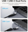 Adapter USB C dhe USB A në HDMI Vention Type I28, 15cm, aliazh alumini, gri