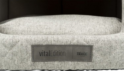 Shtrat për qen Trixie Noah Vital Cave, memory foam, që s’rrëshqet, gri