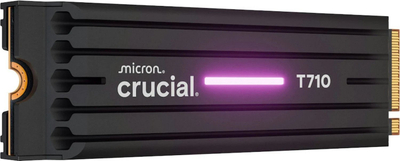 SSD Crucial T710, 2TB, NVMe, me heatsink
