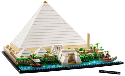 Set LEGO Architecture Pyramid of Cheops 21058, model dekorativ, për të rritur, shumëngjyrësh