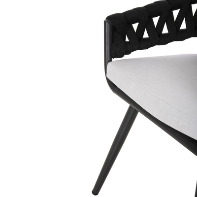 Karrige alumini Camden HM6141.01, 56x60x87cm, me jastëk ecru, anthracite