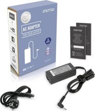 Adapter karikues për laptop Mitsu ZM/AS19175E, 33 W, 19 V 1.75 A, i zi