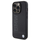 Mbulesë telefoni BMW Hot Stamp, për iPhone 15 Pro Max 6.7", lëkurë, e zezë