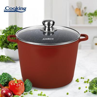 Tendjer alumini Cooking by Heinner Calabria, 8.2L, 24x18cm, me kapak