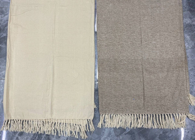 Pled pambuku Boltze Cotton Blanket, 170x140 cm, me pupla, bezhë