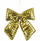 Stoli dekorative Mica Gold Bow, 15x17cm, e artë