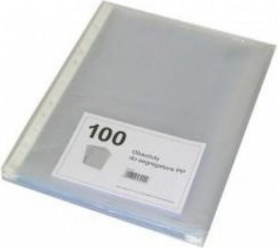 Mbështjellës dokumentesh Herlitz Sleeve A5, set 100 copë, transparent