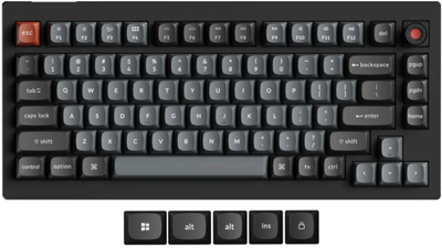 Tastierë mekanike Keychron V1 8K, Keychron Super Banana, 75%, RGB, e zezë