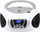 Radio boombox Trevi CMP51001, CD MP3 USB, DAB DAB+ FM, e bardhë