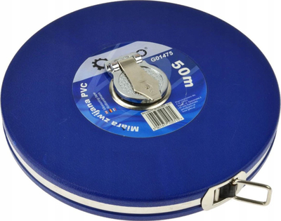 Metër matës GEKO PROFI, 50m, gjerësi shirit 13mm, PVC