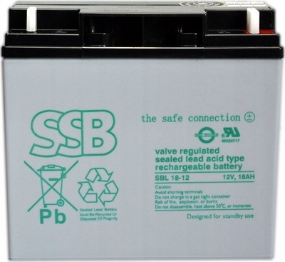 Bateri SSB SBL, 18Ah, 12V, e zezë