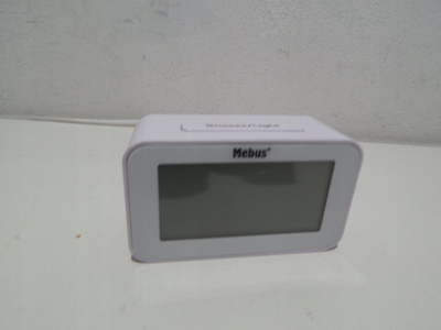 Termometër digjital Mebus 51461, LCD 2 rreshta, °C dhe °F, i bardhë