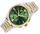 Orë burrash Emporio Armani kronograf, çelik inox dyngjyrësh, 43mm, ar me argjend