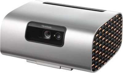 Projektor portativ ViewSonic M10E, 2200 ANSI Lumens, 1080p Full HD, argjendtë me të zezë