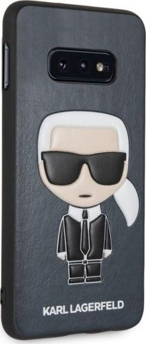 Maskë telefoni Karl Lagerfeld KLHCS10LIKPUBL për Samsung Galaxy S10e, hardcase Iconic Karl, blu navy