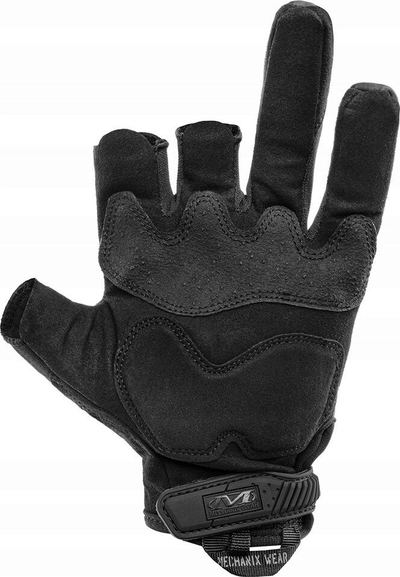 Doreza taktike Mechanix M-Pact Trigger Finger, me gishta të çarë, me mbrojtje nga goditjet, e zezë