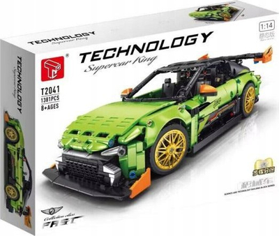 Lodër konstruktori Blocks Sports Car 380456, makinë sportive, shumëngjyrëshe
