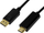 Kabllo DisplayPort në HDMI LogiLink CV0127, 2m, 4K, i zi