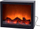 Oxhak dekorativ me LED, 29x10x23cm, efekt flake, i zi
