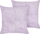 Set jastëkësh dekorativë Beliani MILLET, korduroy, 43x43cm, vjollcë