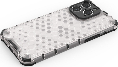 Mbështjellës telefoni Hurtel Honeycomb për iPhone 14 Pro Max, hibrid i blindum, blu
