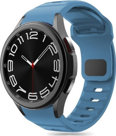 Rrip ore Tech-Protect Silicone Line, për Samsung Galaxy Watch 4 5 5 Pro 6 7 FE, TPU, Montego Blue