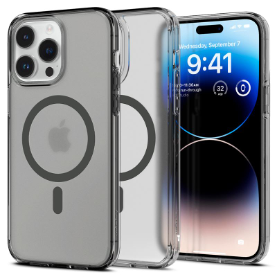 Mbrojtëse për celular iPhone 14 Pro Spigen Ultra Hybrid MagSafe, e zezë