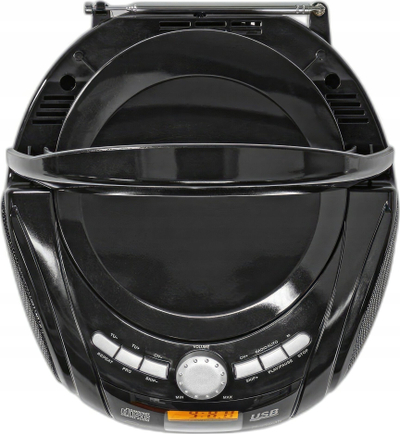 Radio CD portative Nedis Boombox, 9W, Bluetooth USB FM, e zezë