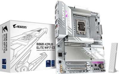 Pllakë amë Gigabyte B860 AORUS ELITE WIFI7 ICE, Intel LGA 1851, DDR5, ATX