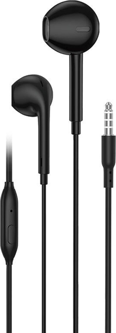 Kufje me tela Foneng EP100, In Ear, 1.2 m, 3.5 mm, të zeza