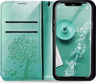Kapak telefoni OEM MEZZO Book Holster për Samsung Galaxy A53 5G, me pëmë, jeshil