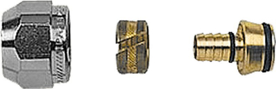 Set unazë kompresioni HERZ 6066, M22x1.5, për tub plastik 16x2, bronz