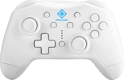 Kontroller Deltaco GAM-103-W, wireless, i bardhë