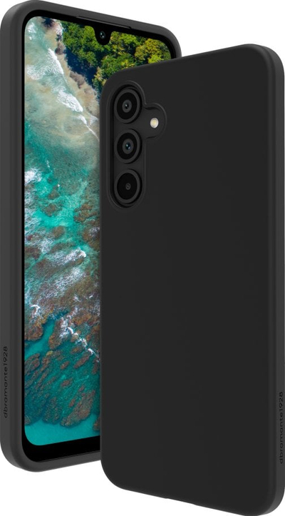 Mbështjellëse telefoni Dbramante1928 Costa Rica, për Samsung Galaxy A16 A16 5G, silikon i ricikluar, e zezë