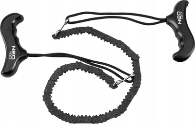 Sharrë dore Neo Survival, zinxhir druri 53 cm, doreza plastike, portokalli