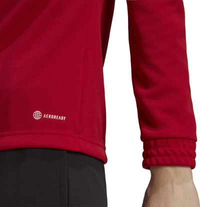 Bluzë sportive adidas Entrada 22 Top Training W, Aeroready, me zinxhir 1/4, e kuqe