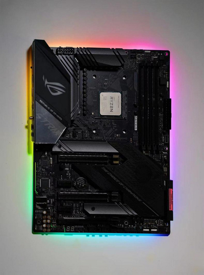 Kornizë ARGB për pllakë amë Lamptron Mainboard, ndriçim adresues, e zezë