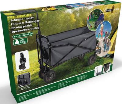 Kosh sportiv metalik Camp Active 82x52x63cm, për topa