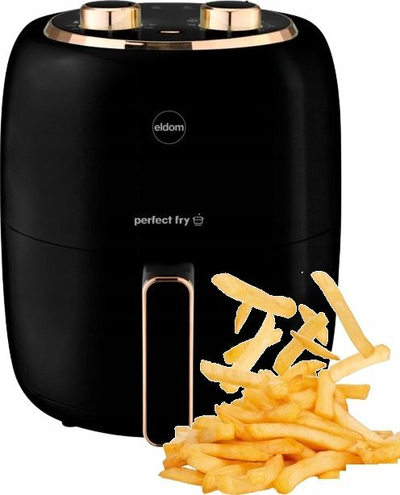 Fritezë me ajër Eldom FR35, 3.5L, 1300W, e zezë