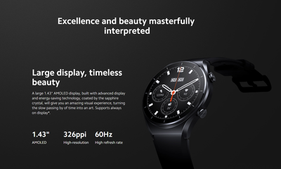 Xiaomi S1 Orë e Mençur | Smart Watch (Black)