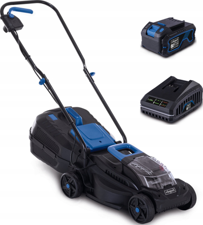 Kositëse pa kabllo Scheppach BC-MP320-X, 20V 4Ah, 32 cm, e kaltër