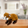 Lodër pelushi Lean Toys Red Panda, 45cm, kafe
