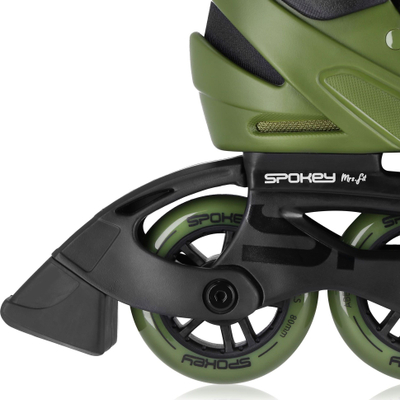 Patina inline për burra Spokey MrFIT, nr. 43, ABEC-7, të zeza me jeshile