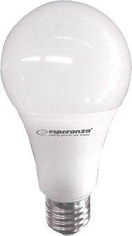 Poç LED Esperanza (ELL158), A60, E27, 9 W, i bardhë