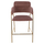 Stol velvet + metal 54×58×95 cm (HM8735.02), rozë
