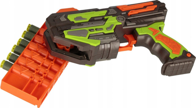 Lodër pistoletë me shigjeta Mega Creative Dart Gun, set me gëzhoja, plastike, portokalli jeshile