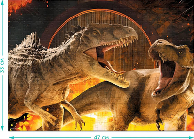 Puzzle Dodo Jurassic World, 500 copë, 47x33cm, shumëngjyrësh