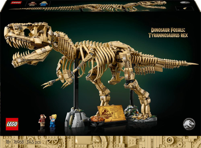 Lodër LEGO Dinosaur Fossils Tyrannosaurus Rex, set ndërtimi, model skelet dinozauri, shumëngjyrëshe