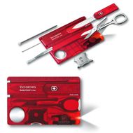"SwissCard Lite" (me dritë) Victorinox, e kuqe e tejdukshme 0.7300.T