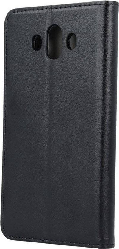 Kapotë libër për telefon Motorola Moto G42, lëkurë ekologjike, me magnet, e zezë